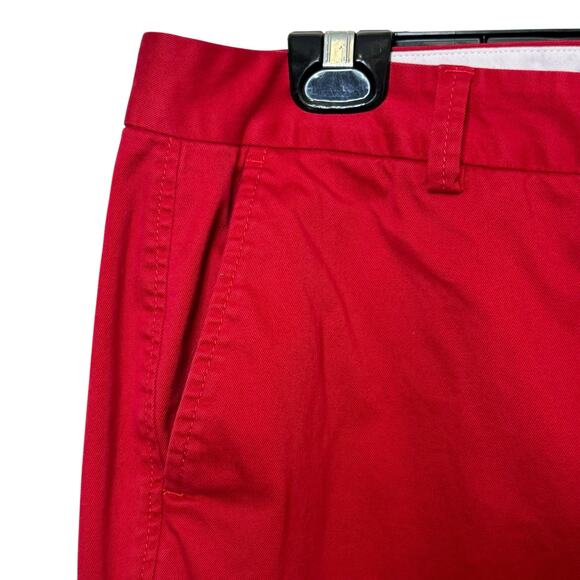 Lands End Size 16 Red Mid Rise Trouser Leg Chico Pants Trousers - Picture 4 of 8